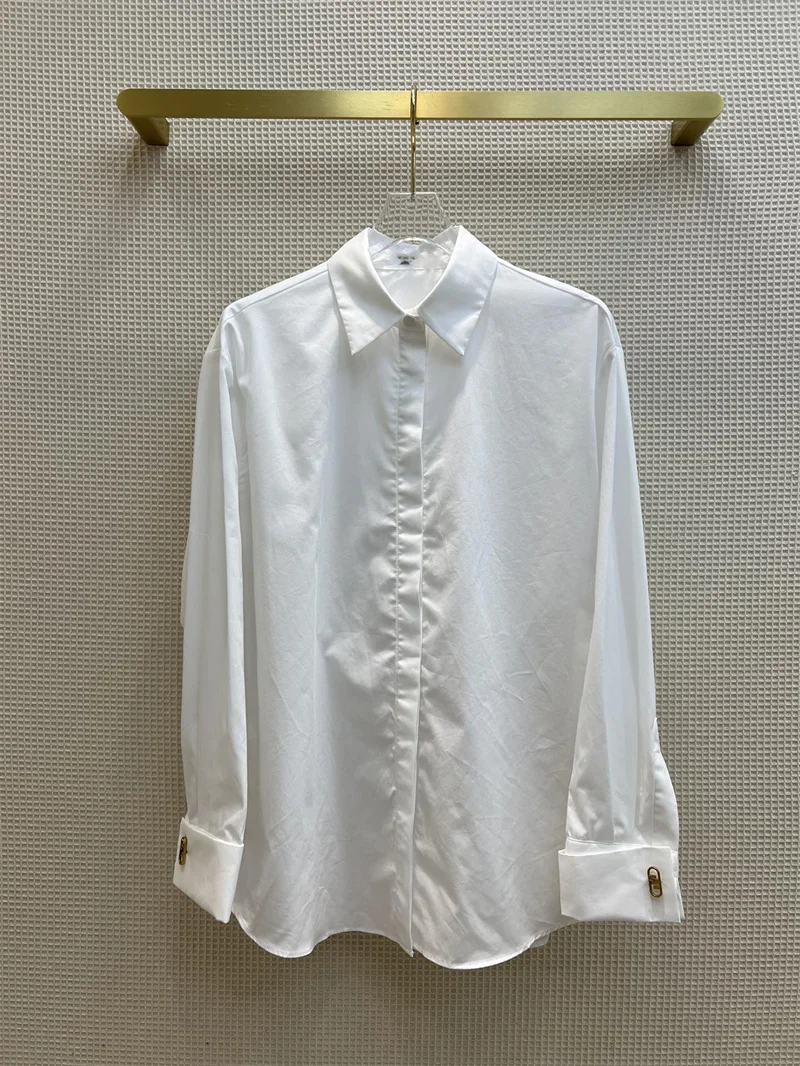 

Новинка 2022, высококачественные белые весенние блузки, рубашки для женщин