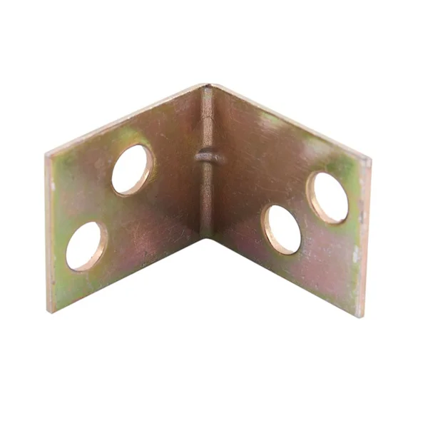 12pcs Angle Corner Brackets Fasteners Protector Metal Shelf Support 90 Degree Right Bracket Brass Tone Furniture Hardware |