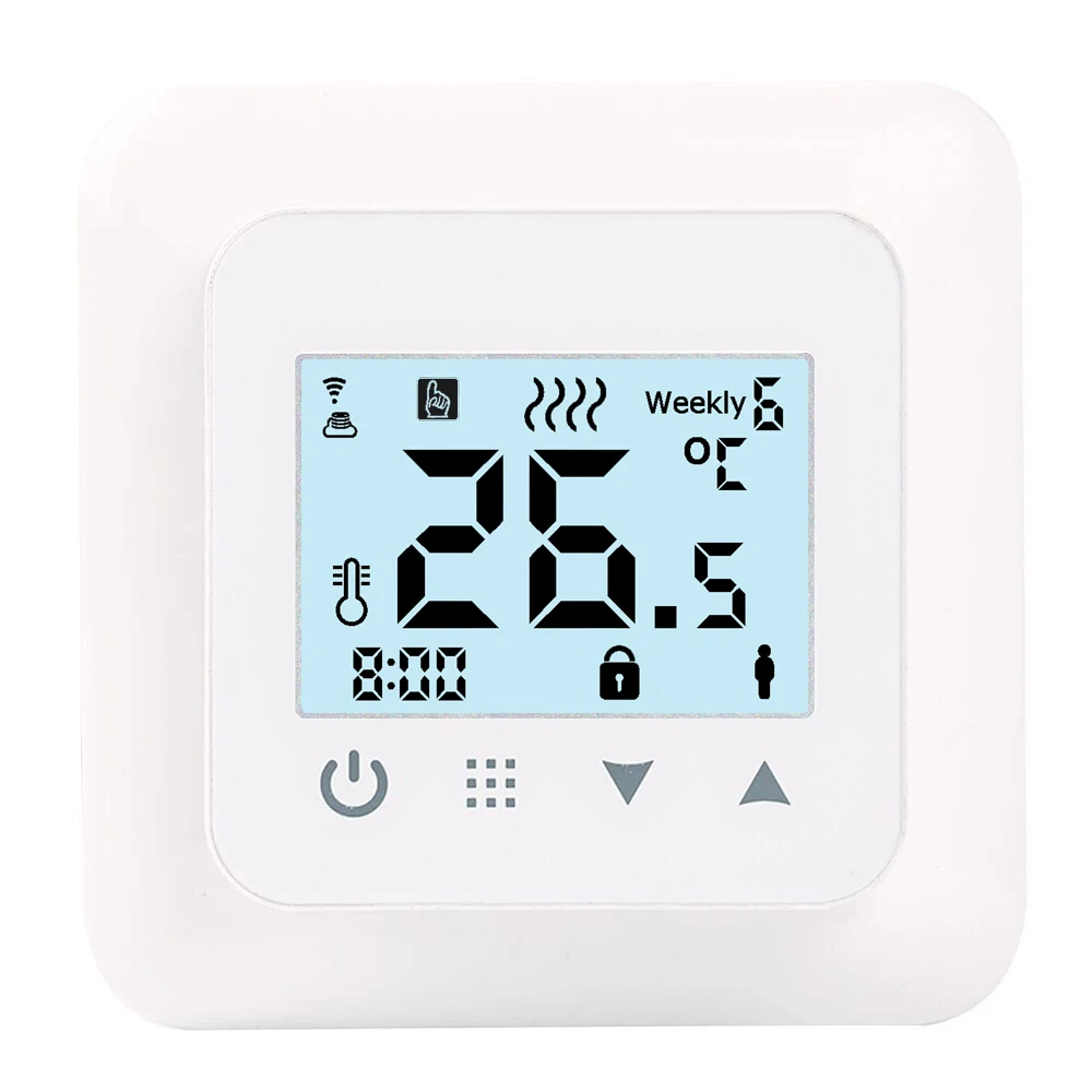 

Floor heating Electrical Heating System temperature smart thermostats 16A with line ABS material