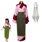 Костюм для косплея аниме Inuyasha, кимоно Sango, костюм для косплея, костюм на Хэллоуин для женщин и девочек, одежда в подарок