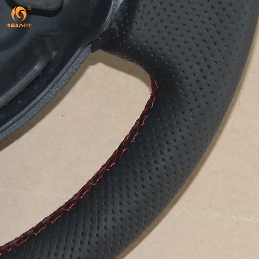 MEWANT черная натуральная кожа аксессуары для интерьера Renault Duster Dacia 2011 2015|car steering wheel