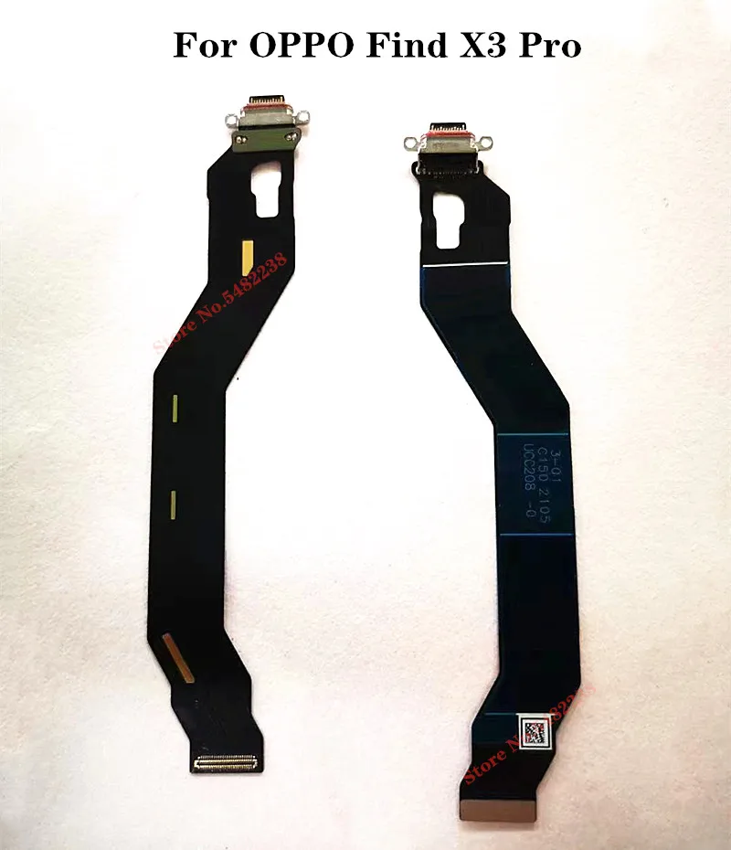 

100% оригинальный разъем для зарядного устройства для OPPO Find X3 Pro X3Pro Быстрая зарядка USB-порт для зарядки док-станция гибкий кабель для материнс...