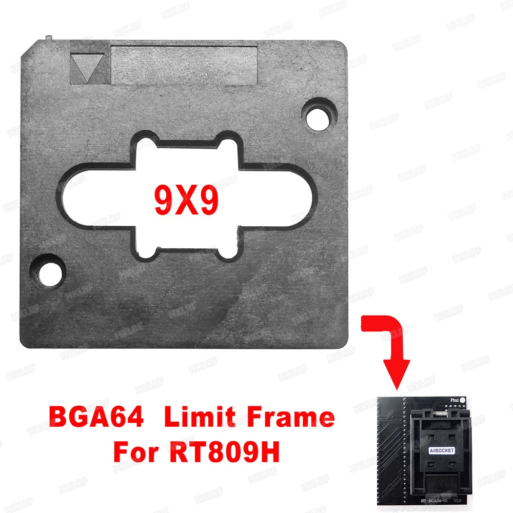 RT-BGA64-01 V2.0 9*9 мм 12*18 ограничительная рамка для RT809H программиста/BGA64 адаптера |