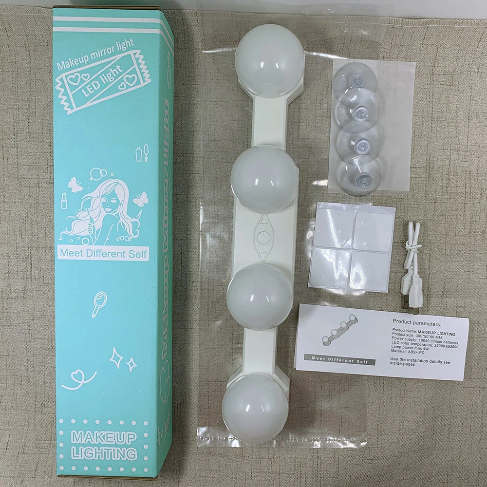 4 Вт косметическое зеркало светильник с светодиодный USB Голливуд макияж