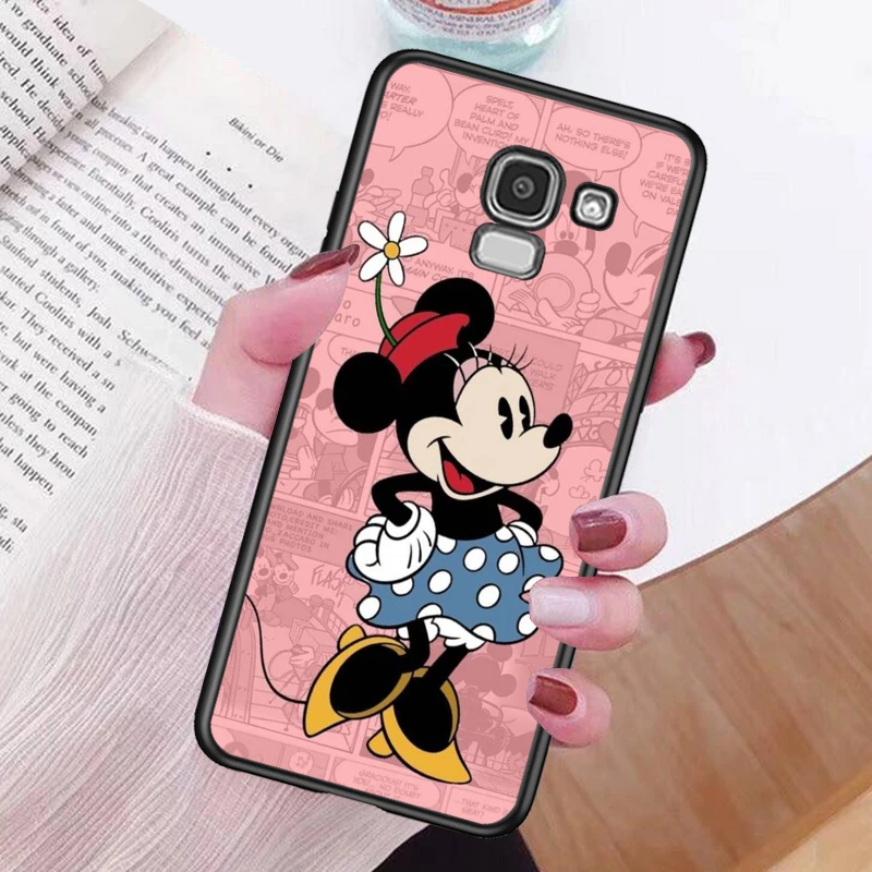 

Disney Cute Mickey Minne for Samsung Galaxy j8 j7 j6 j5 j4 j3 j2 Duo Prime Core Plus 2018 2017 Black Phone Case