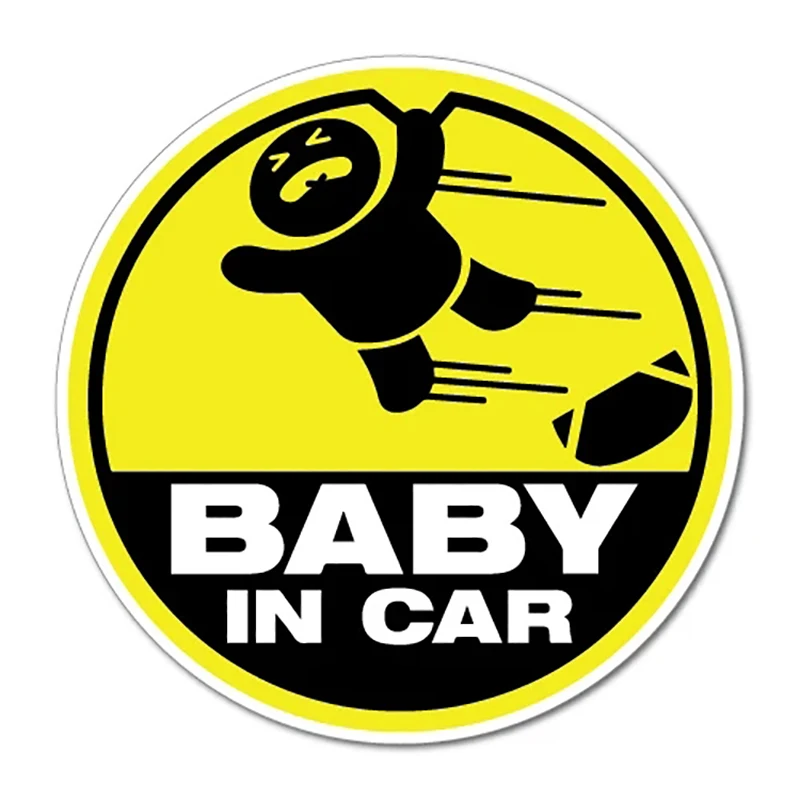 

S50306# 10/13/15/17CM Personality PVC Decal Baby In Car JDM Waterproof Car Sticker on Motorcycle Laptop Decorative