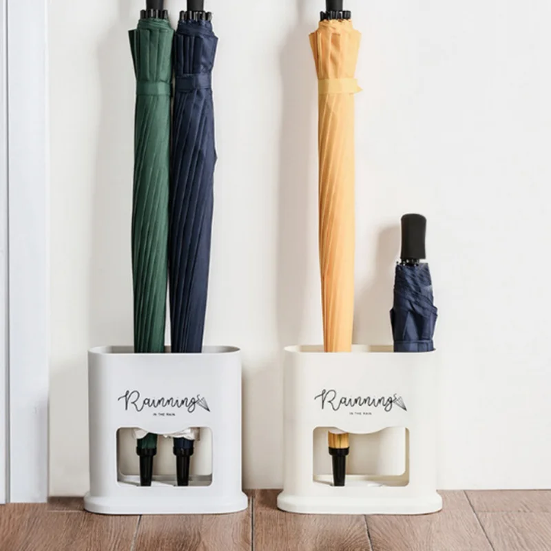 2 присоски держатель для хранения зонтов с поддоном дома офиса прихожей