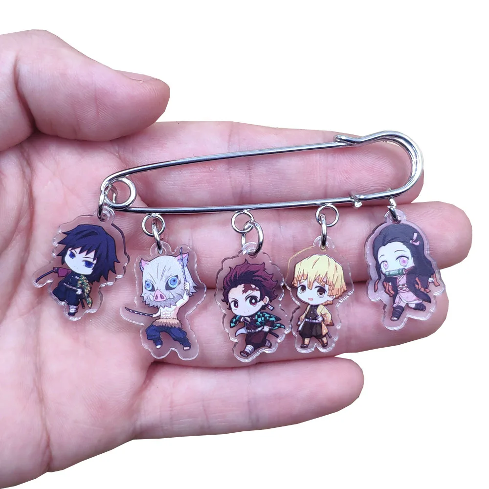 Симпатичная популярная акриловая аниме мультяшная брошь-убийца демонов