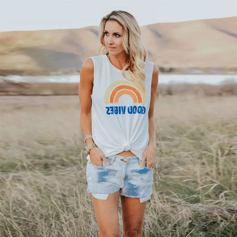 2019 корейская футболка с радужным принтом женские футболки графическим топы без