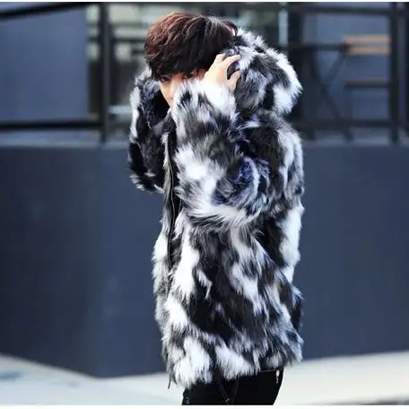 2020 зимняя мужская теплая куртка из искусственного меха роскошная норковая шуба с