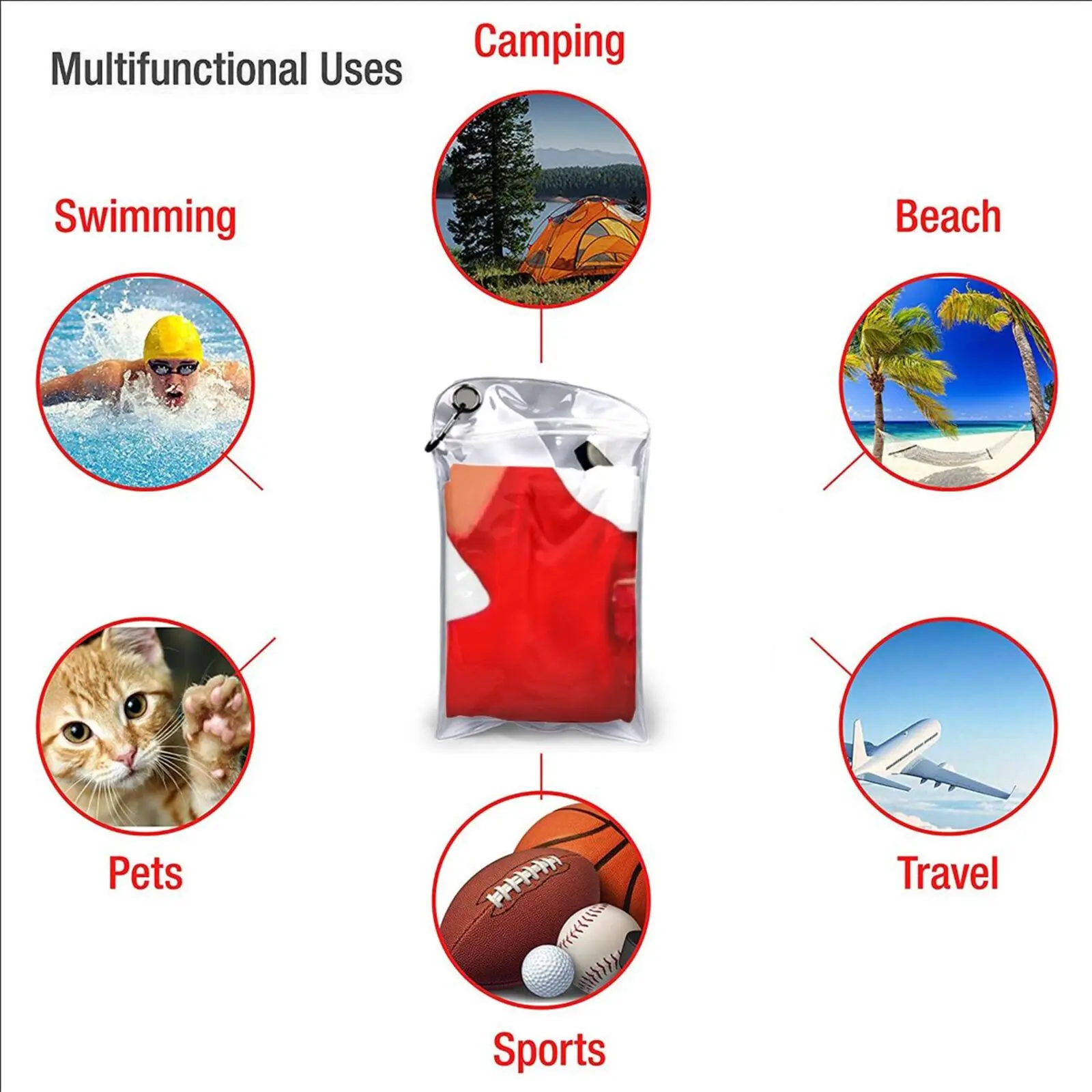 Быстросохнущее полотенце Дина для учеников спортзала Спортивная ванночка