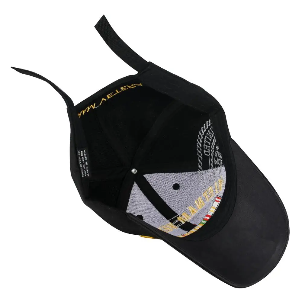 Черная бейсбольная Кепка с вышивкой воздушная сила Мужская бейсболка защелкой в