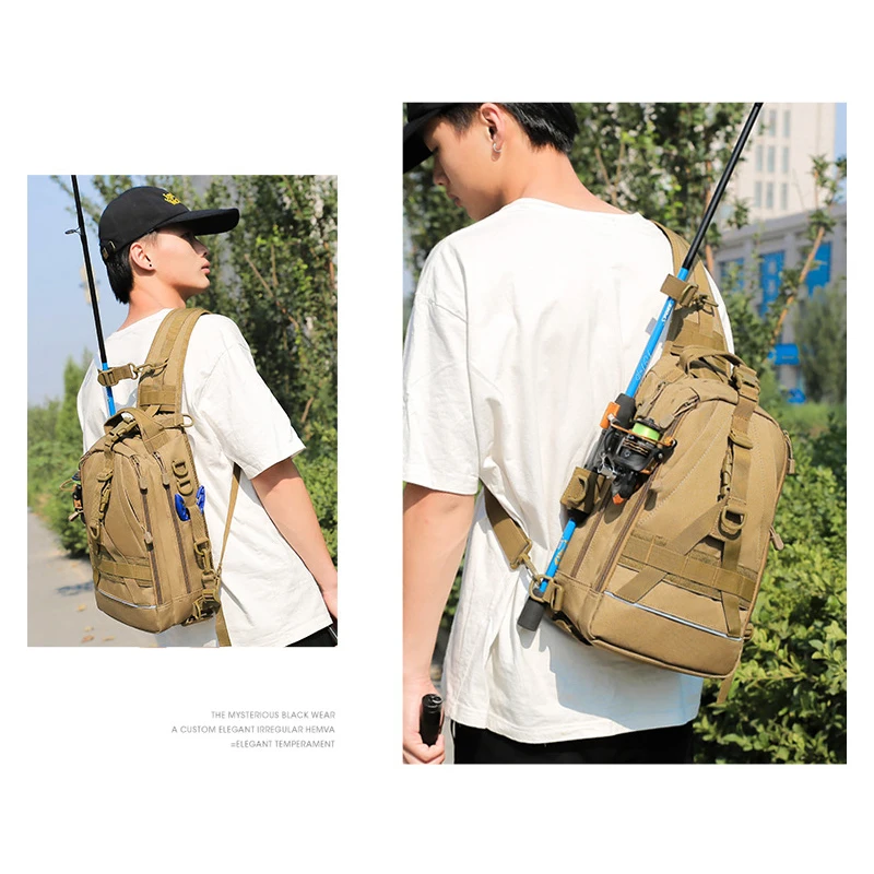 Многофункциональная сумка для рыболовных снастей нейлоновая уличная