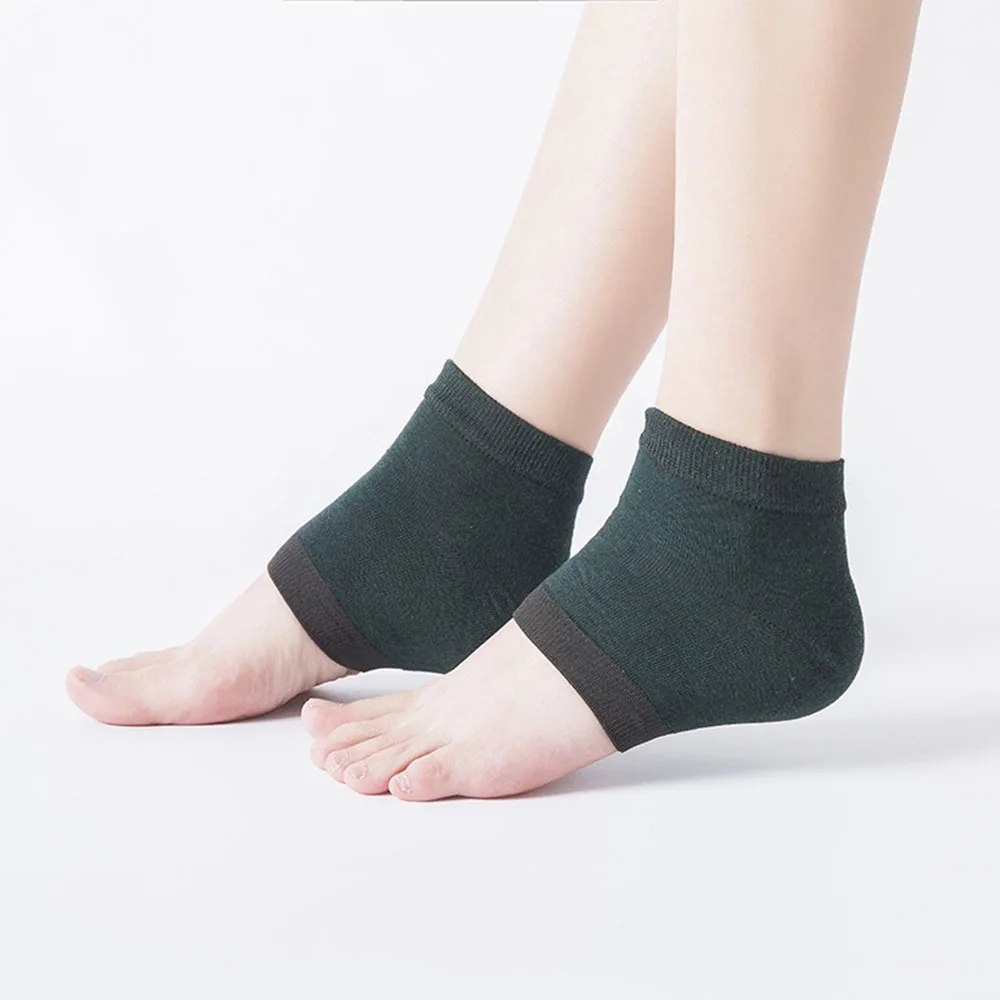 

2pcs New Silicone Feet Care Socks Moisturizing Gel Heel Thin Socks With Hole Cracked Foot Skin Care Protectors Foot Care Tool