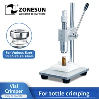 zonesun manual oral glass vial crimper penicillin bottle capping sealing machine