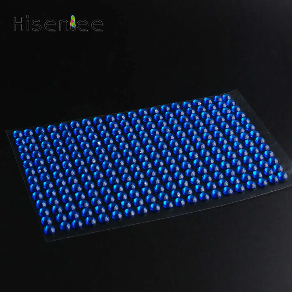 6 мм 260 шт/комплект наклейки для мобильных/ПК со стразами 12 цветов Прозрачный