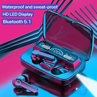 m19 fone wireless bluetooth 5 0 headphones portable led display auriculares waterproof earphones headset for mobile phones