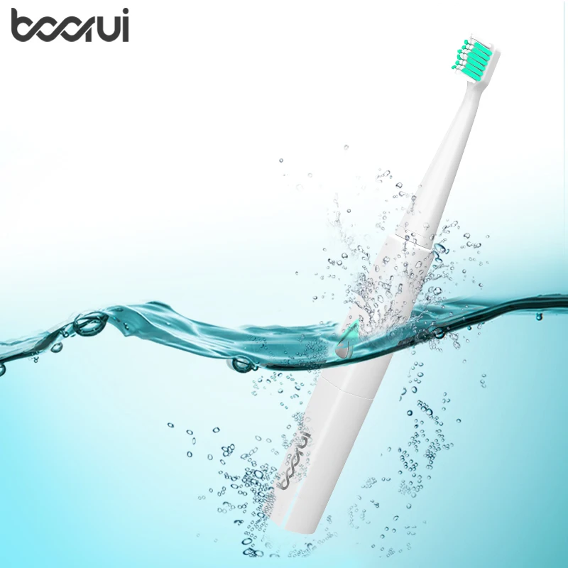 

BORUI Sonic Electric Toothbrushes For Adults Smart Timer Whitening Toothbrush IPX7 Waterproof Replaceable Battery Version
