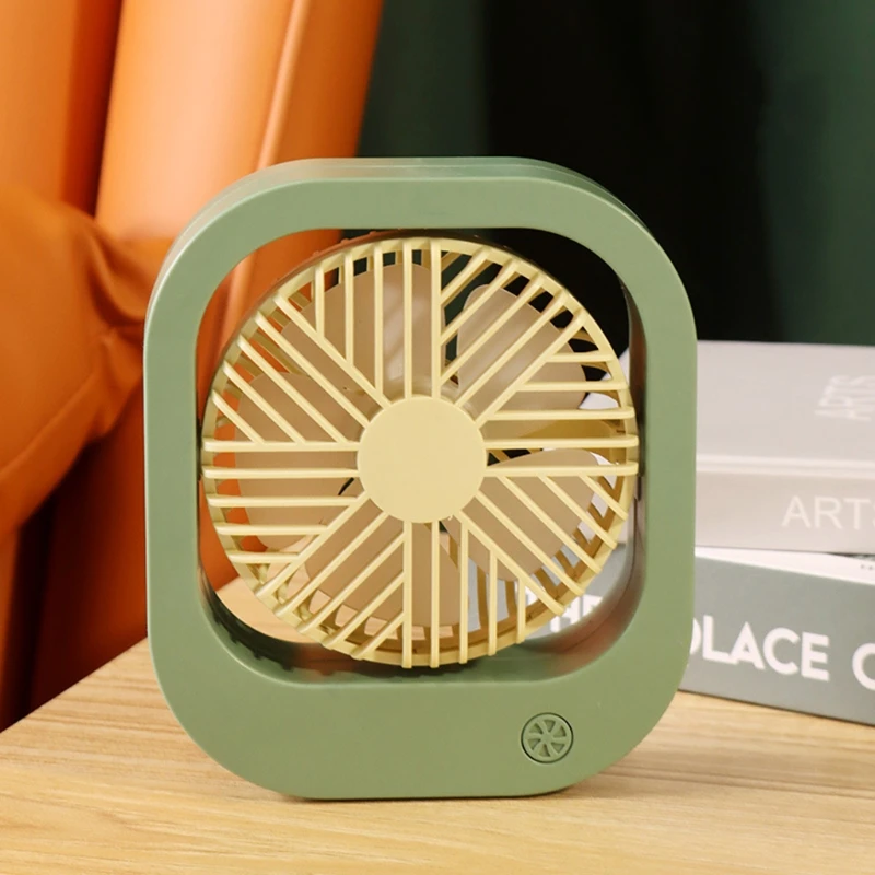 

Super Mini Rechargeable Desk Fan 2 Wind Speeds Portable Ultra-quiet Electric USB Fans Silent Mini Desktop Fan For Home