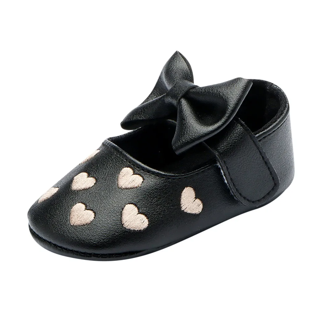 

Baby Girls Princess Cute Toddler First Walk Soft Leather Bow Shoes Toddler Kid Summer Party Wedding Shoes 2021
