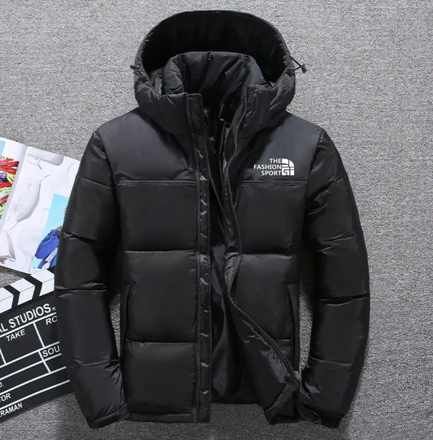 

Winter Men Down Jackets Men's Puffer Jacket Parka Keep Warm Down Coat hooded Soft Shell Hats Thick Outerwear Male Overcoat