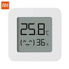 Оригинальный Bluetooth-термометр Xiaomi Mijia 2, беспроводной умный электрический цифровой гигрометр, термометр, работает с приложением Mijia