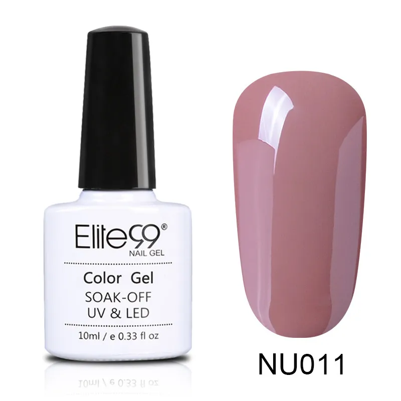 011 Elite99 10 мл Гель-лак телесного цвета Vernis Полупостоянный УФ-гель для ногтей гели для дизайна ногтей Эмаль лак для ногтей гель лак - Цвет: 011