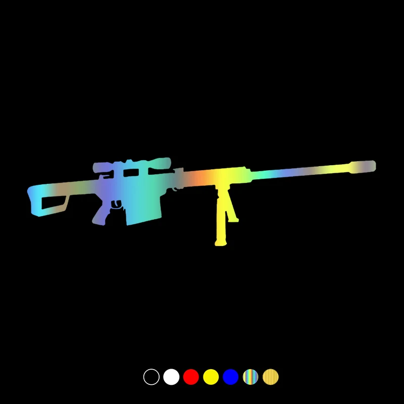 

32044# Various Colors/Sizes funny Barrett 50 Caliber Die Cut car sticker waterproof decal on truck bumper Laptop