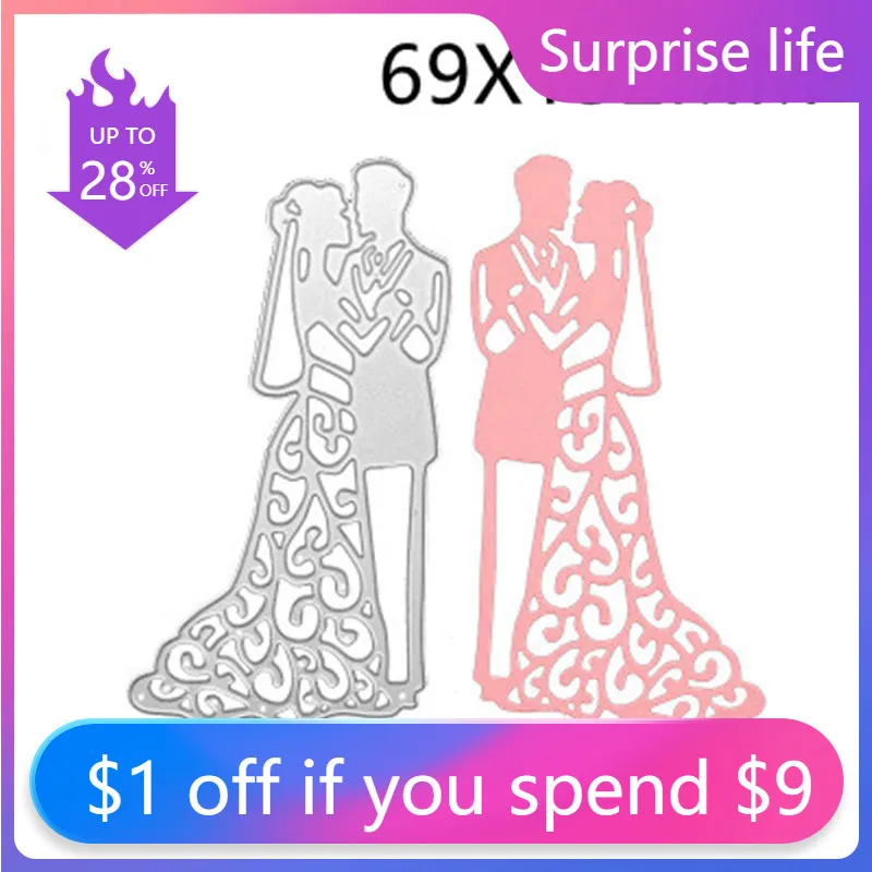 

Metal Cutting Dies Cut Die Mold Valentine's day Gift Making Wedding Decoration Photos Scrapbook Paper Craft Knife Mould