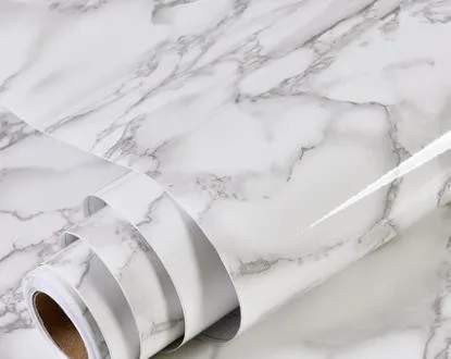 Толстые водонепроницаемые ПВХ наклейки с имитацией мрамора обои самоклеящиеся