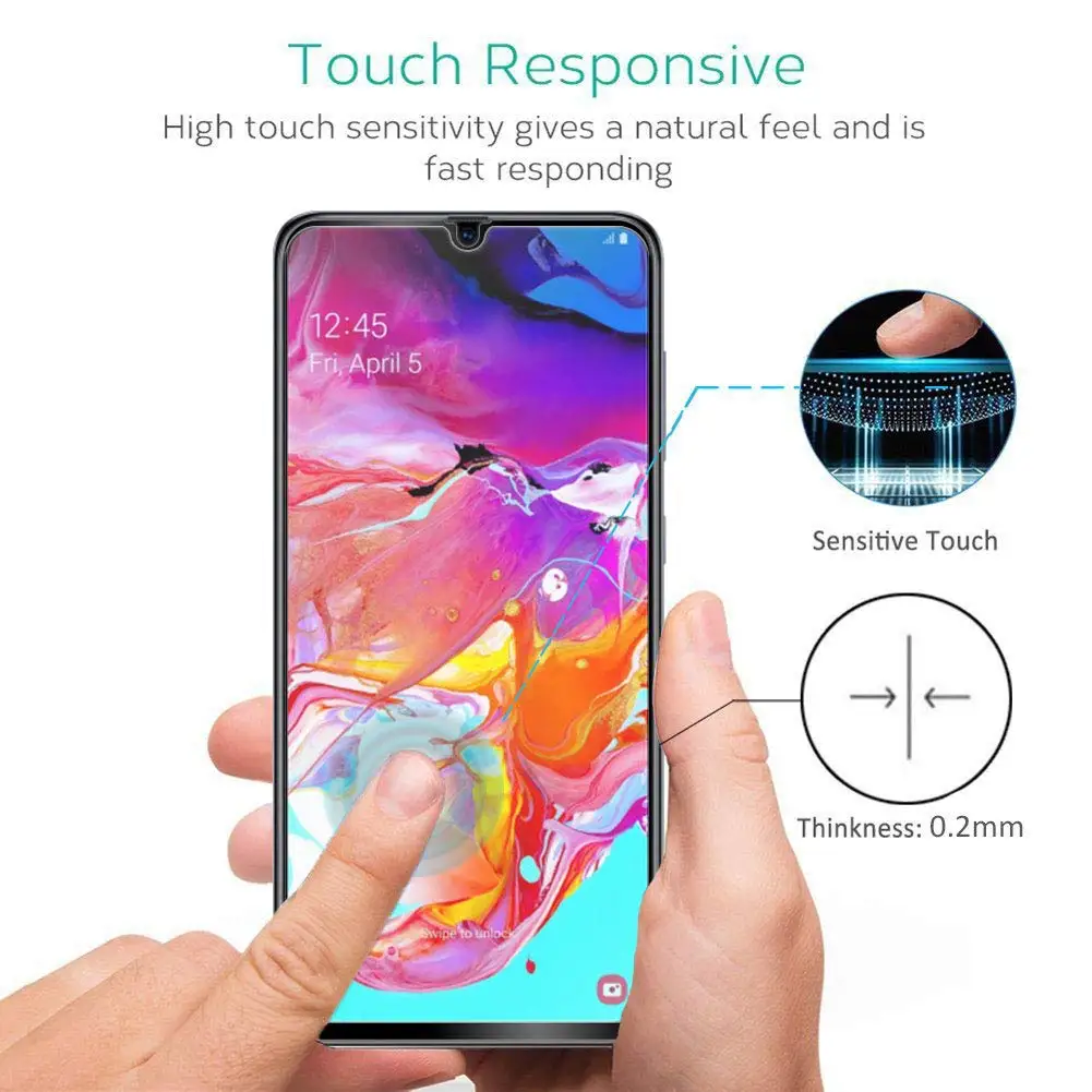 2 шт. Закаленное стекло 9H для защиты экрана Samsung Galaxy M20 M10 A30 A50 2.5D Safety M A10 A40 A90 A70