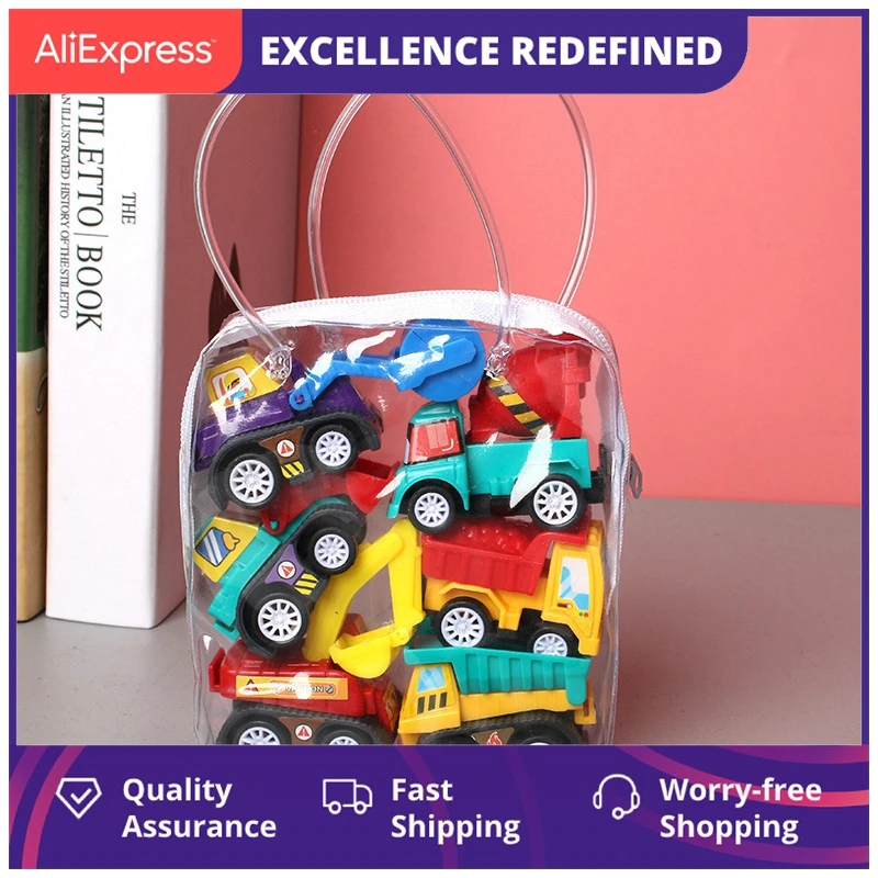 

Миниатюрные строительные автомобили и гоночный автомобиль, пожарная машина, такси, игры, игрушки, обучающие дошкольные игрушки для мальчик...