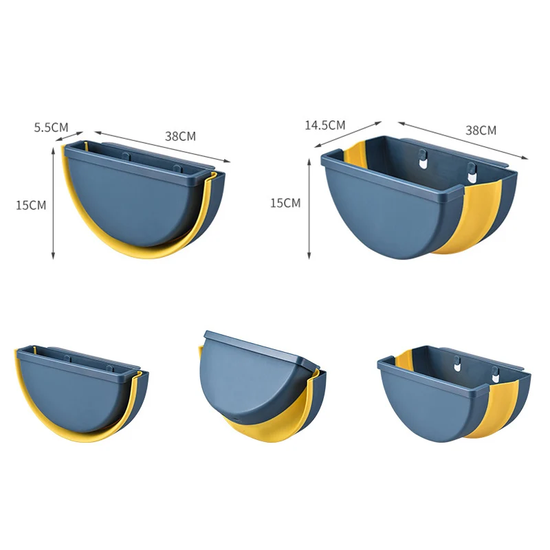 Настенное складное ведро для мусора дверь шкафа подвесная корзина кухни ванной