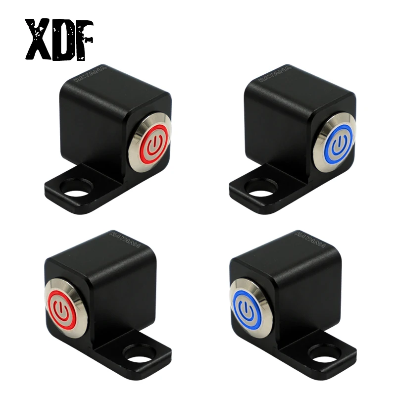 

10mm Motorcycle Rear View Mirror Bracket Mount Switches Headlight Fog Light For Sport Dirt Electric Bike Interrupteur Moto