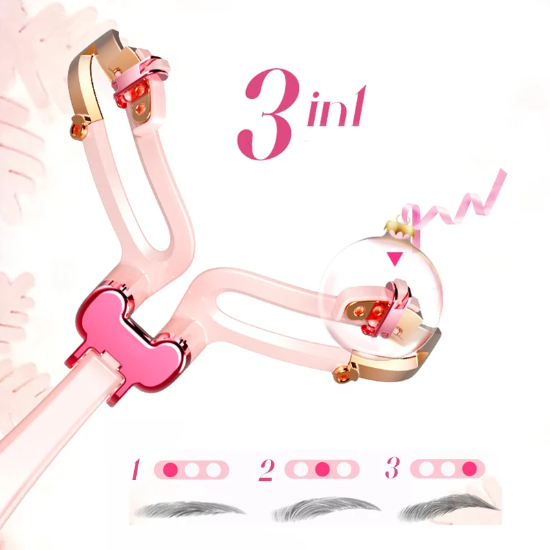 Перманентная линейка для бровей Трафарет Регулируемая складная ухода за Шаблон