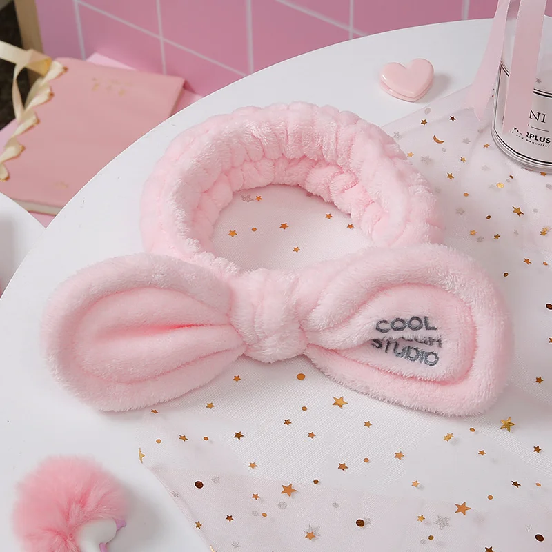 Большая повязка для волос с заячьими ушками и мягкой эластичной повязкой на