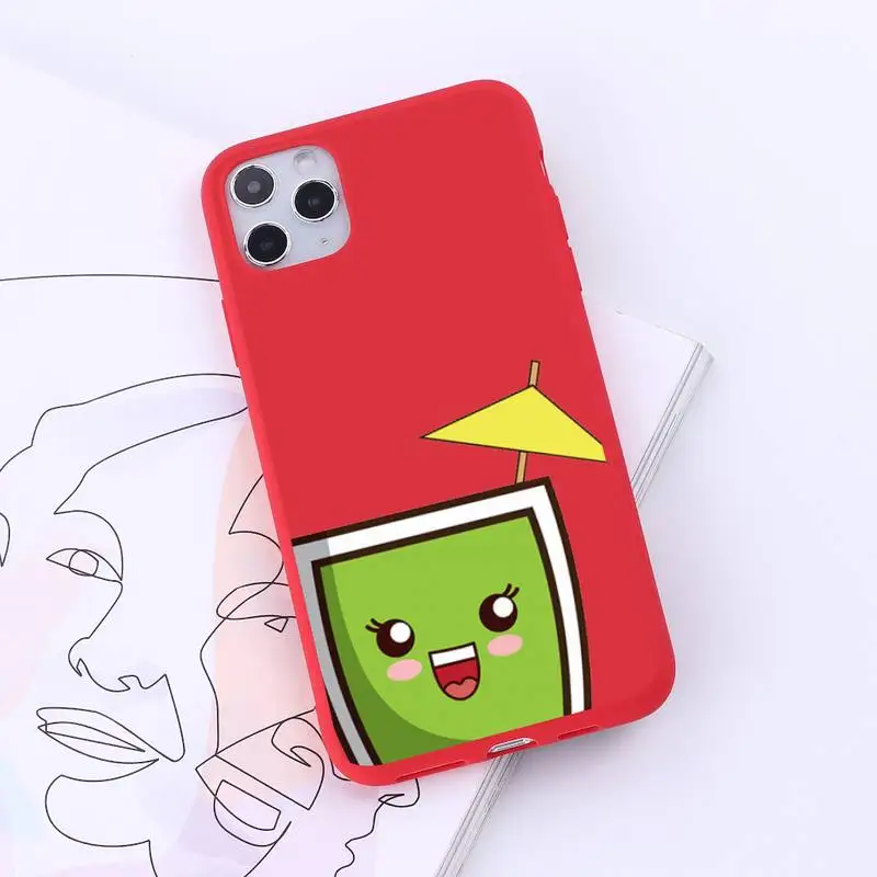 

cartoon Coffee Wine Cup Simplicity cute Phone Case Candy Color for iPhone 6 7 8 11 12 s mini pro X XS XR MAX Plus