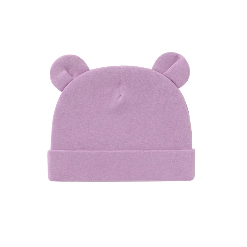 

066B Baby Hat With Ears Cotton Warm Newborn Accessories Baby Girls Boys Autumn Winter Hat Kids Infant Toddler Beanie Cap