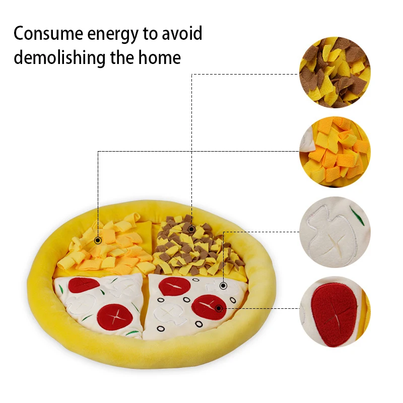 Игрушки для домашних животных собак коврик поиска пиццы со скрытой едой