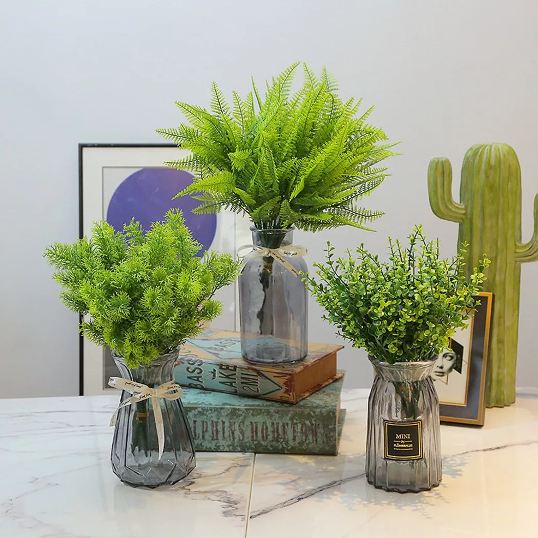 

Ready Stock Artificial Fern Persian Grass Simulation Grass Green Plant Home Wedd Greenery Evergreen Fake Plant For Home Garden