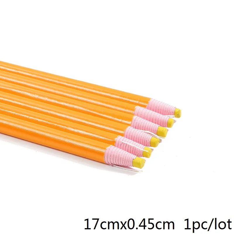 Yellow 1pc 6 цветов порезанные Швейные портняные Меловые карандаши ручка по ткани маркер мел для шитья одежды карандаш для портновский пошив аксессуары - Цвет: Yellow 1pc