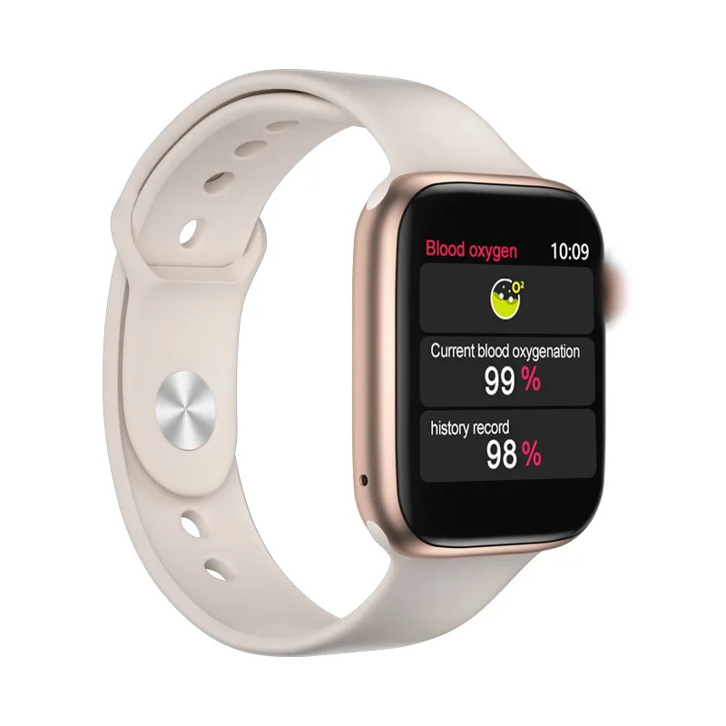 I5 для Apple Watch Монитор Сердечного Ритма Смарт-часы водонепроницаемые фитнес-трекер кровяное давление вызов Smartwatch для iOS Android - Цвет: beige gold