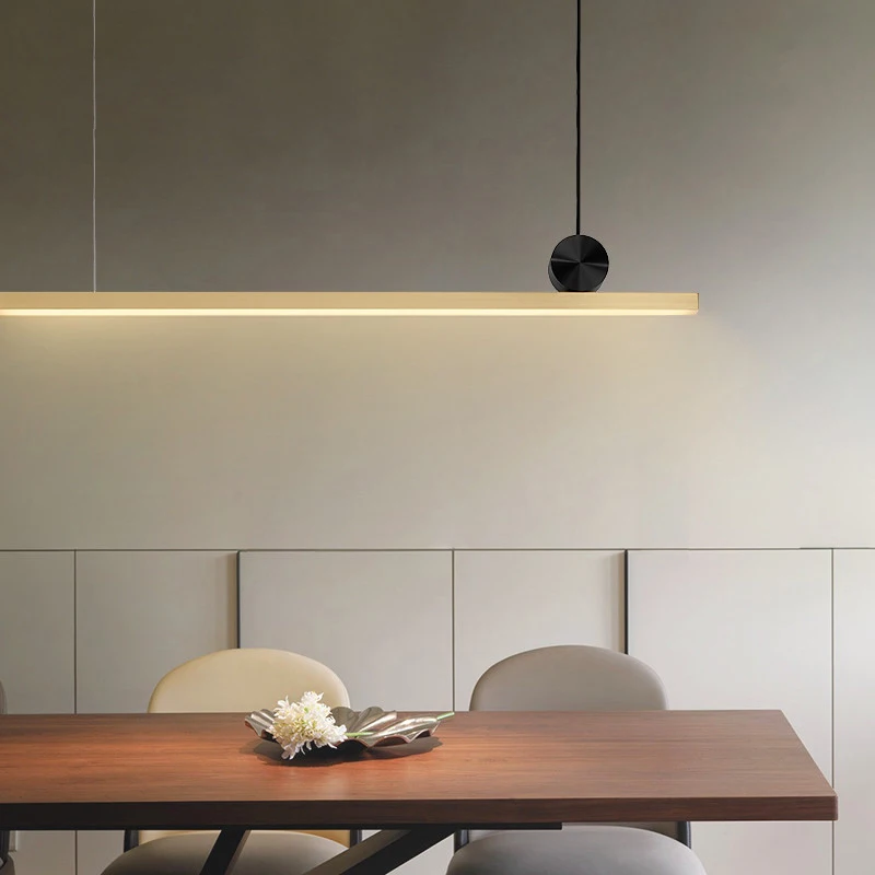 

Led restaurant chandelier modern simple dining room dining table bar creative personality household luxury style pendant lamp