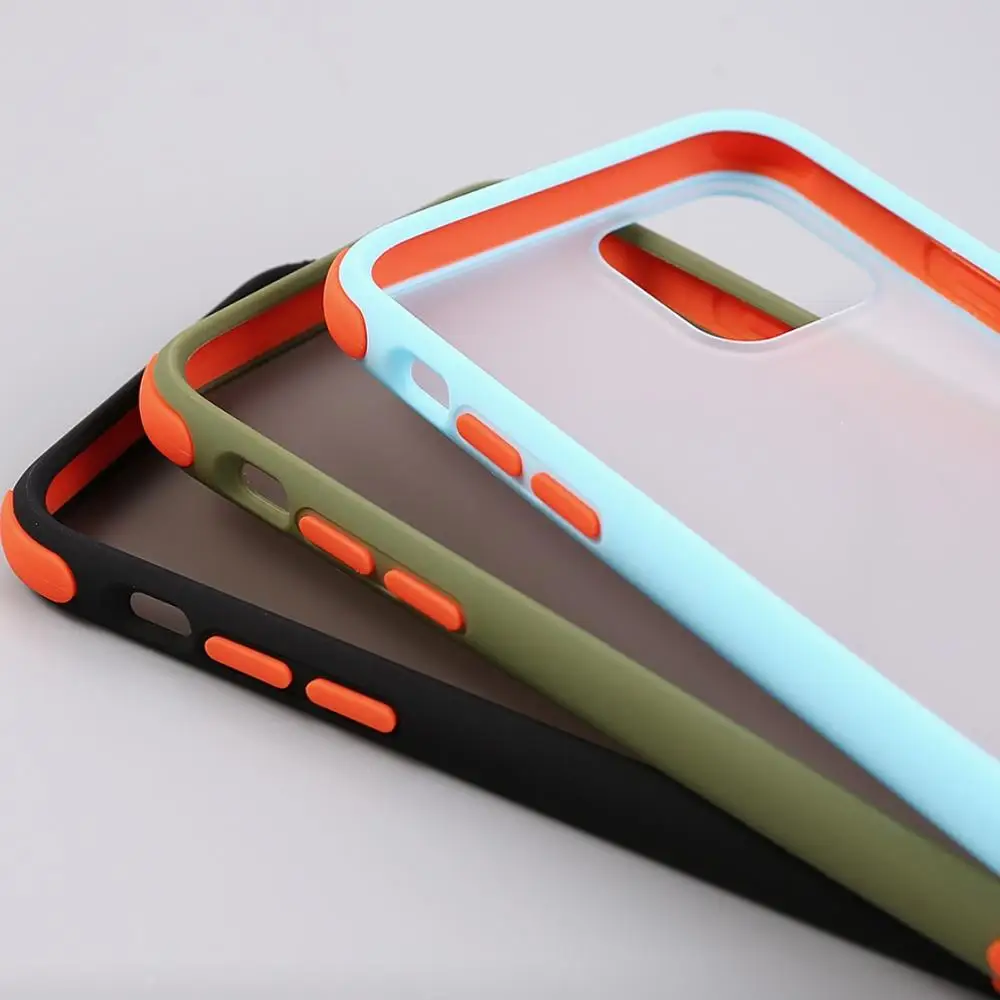 Роскошный чехол для телефона iPhone 7 8plus X XR XS Max силиконовый ПК 2 в 1 матовый 11 Pro