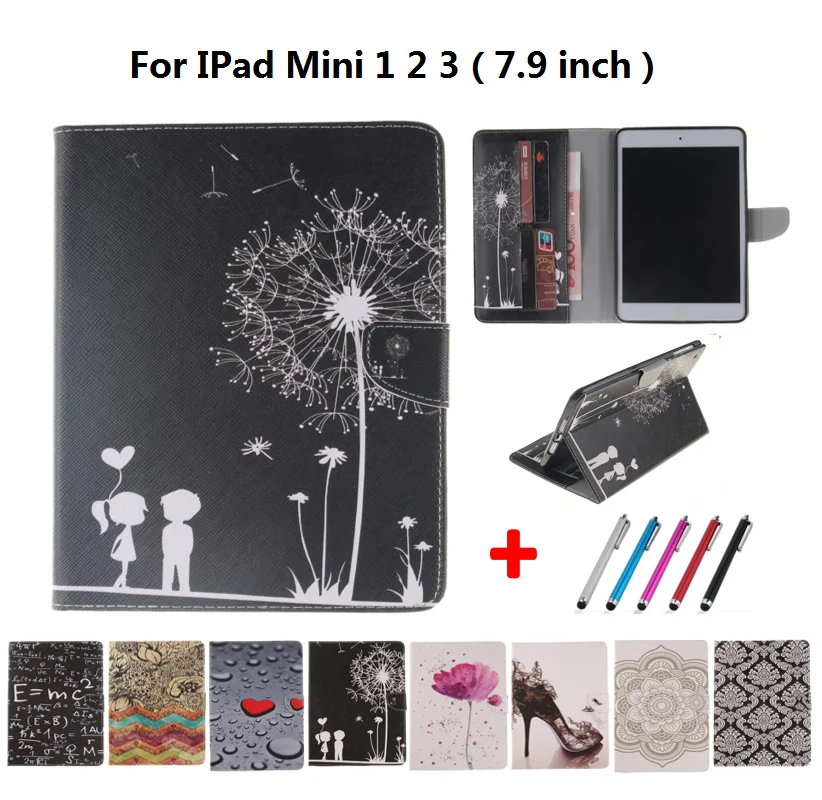 Для iPad Mini 3 чехол на высоком каблуке с откидной подставкой Чехол Кошелек для карт 2