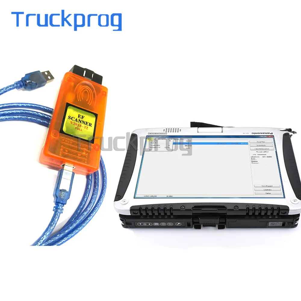 

EF Scanner II Full Version for BMW Diagnosis+IMMO + Mileage Correction +Coding OBD2 16Pin Diagnstic tool+Thoughbook CF19 LAPTOP