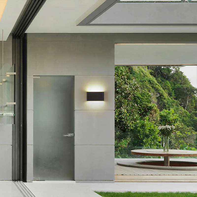 

Dimmable Mounted COB Aluminium Wall Light Rail Project Square LED Lamp Bedside Bedroom Indoor And Outdoor Decor Arts