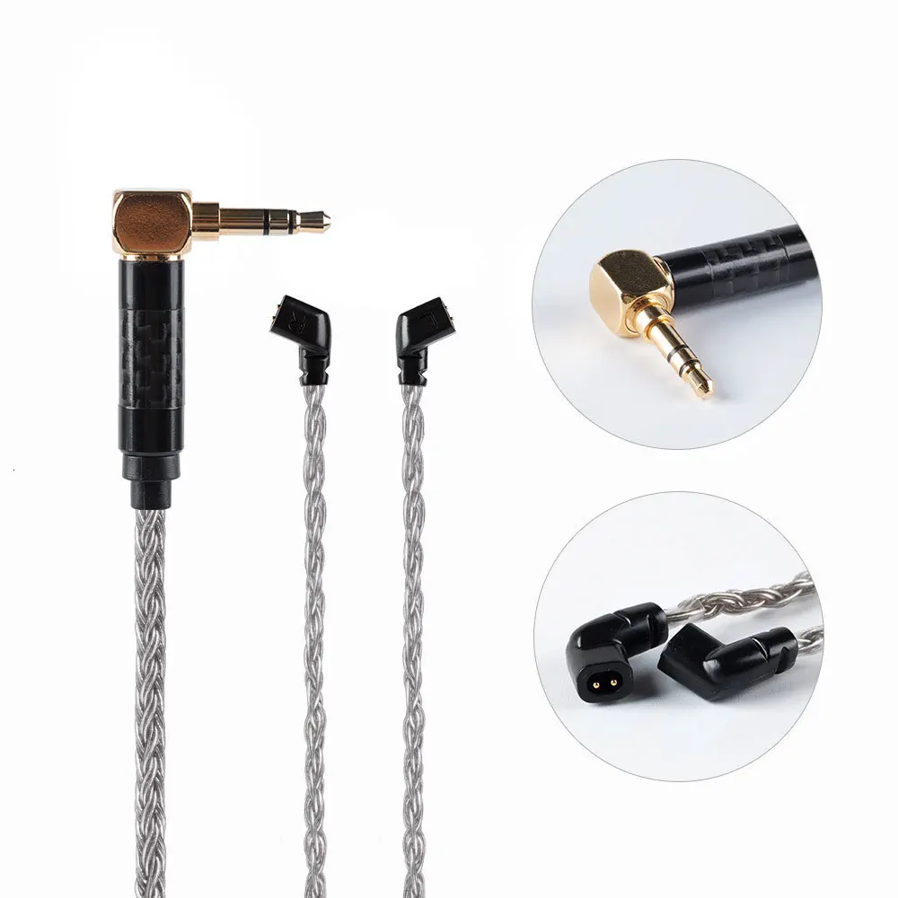 AK Hifihear 16 ядро посеребренный кабель 2,5 3,5 мм сбалансированный кабель с MMCX 2 pinконнектора изгиб Jack TRN V90 X6 ZSN ZSX C12 A10