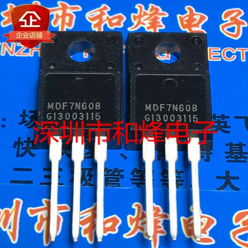 10 шт MDF7N60B TO-220F 600 в 7A 100% новый и оригинальный | Электронные компоненты