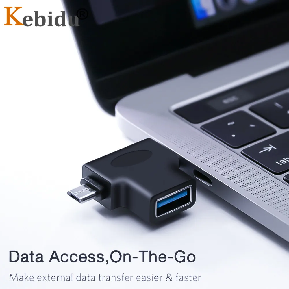 Kebidu USB C type Micro адаптер типа к 3 0 передатчика данных Конвертер Разъем для Android супер